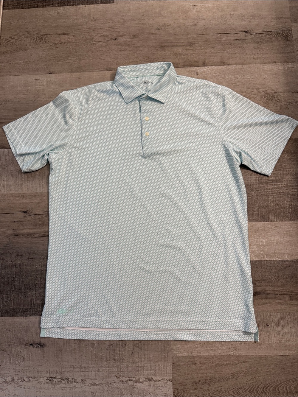 johnnie-O  Microdot Teal Polo Shirt